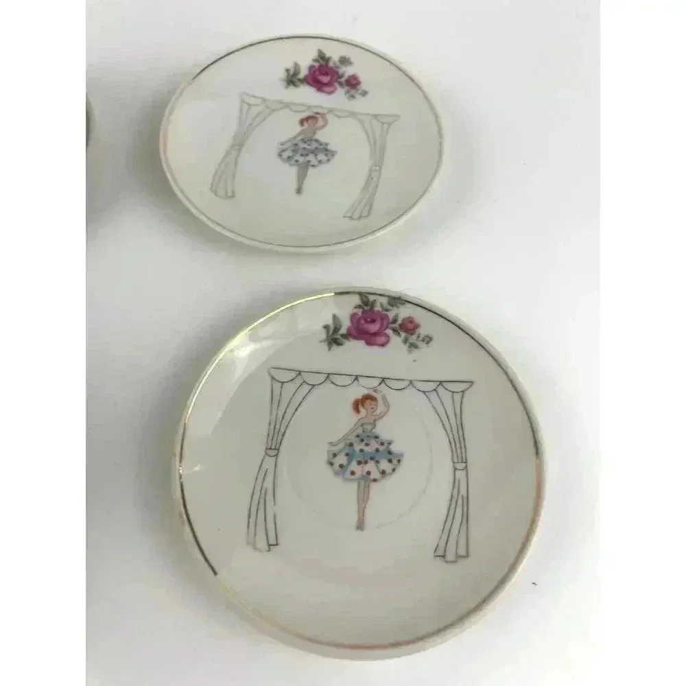 VTG Lot of 17 Child's Tea Set Japan Lady Ballerina Tea Set‎ General IND NY
